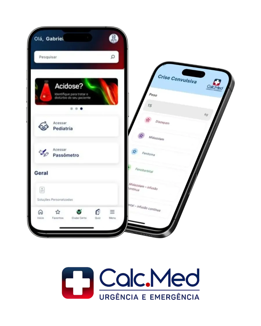 Tela do aplicativo CalcMed