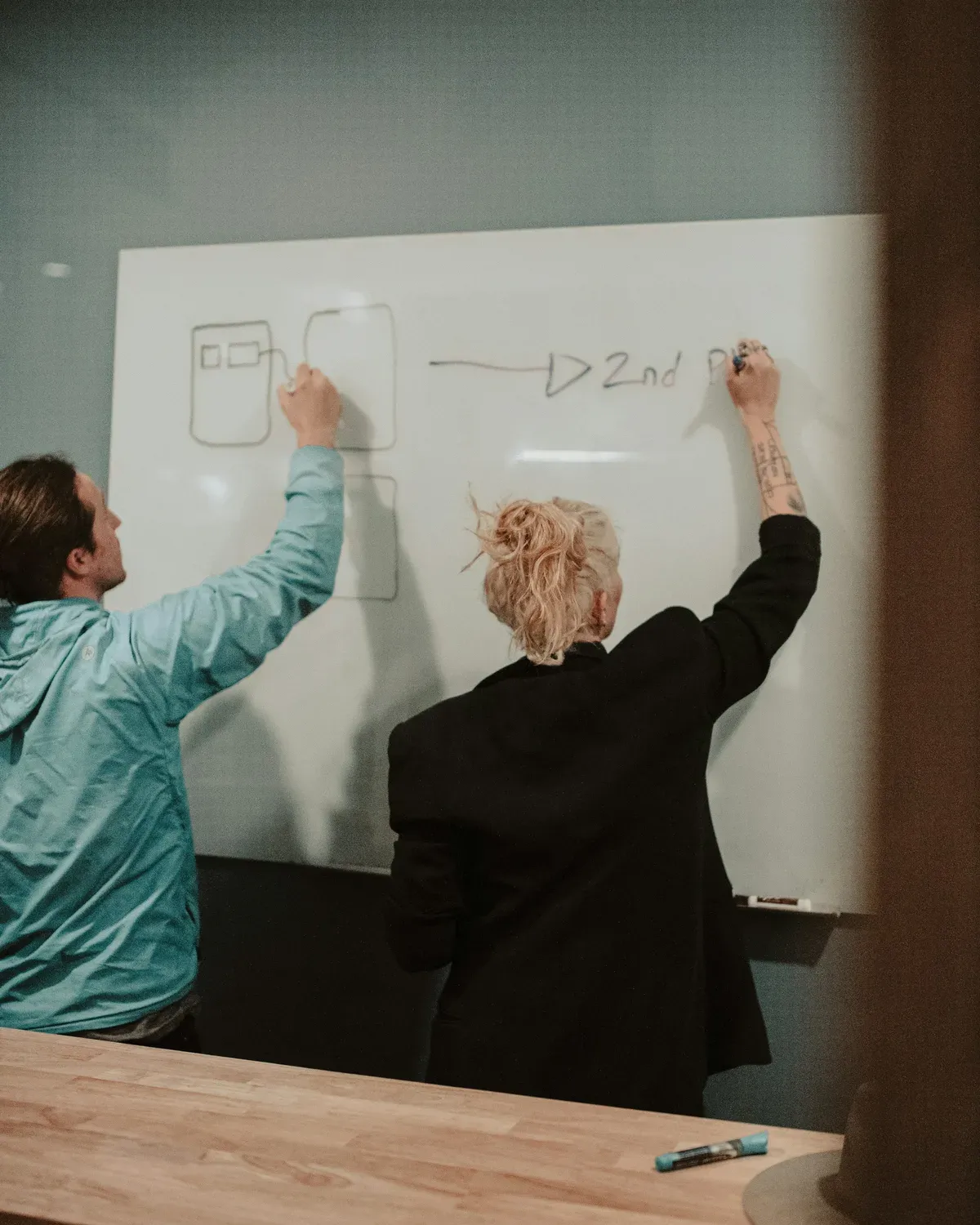 Workshop de descoberta entre a equipe da Fteam e o cliente para definir o modelo de atuação